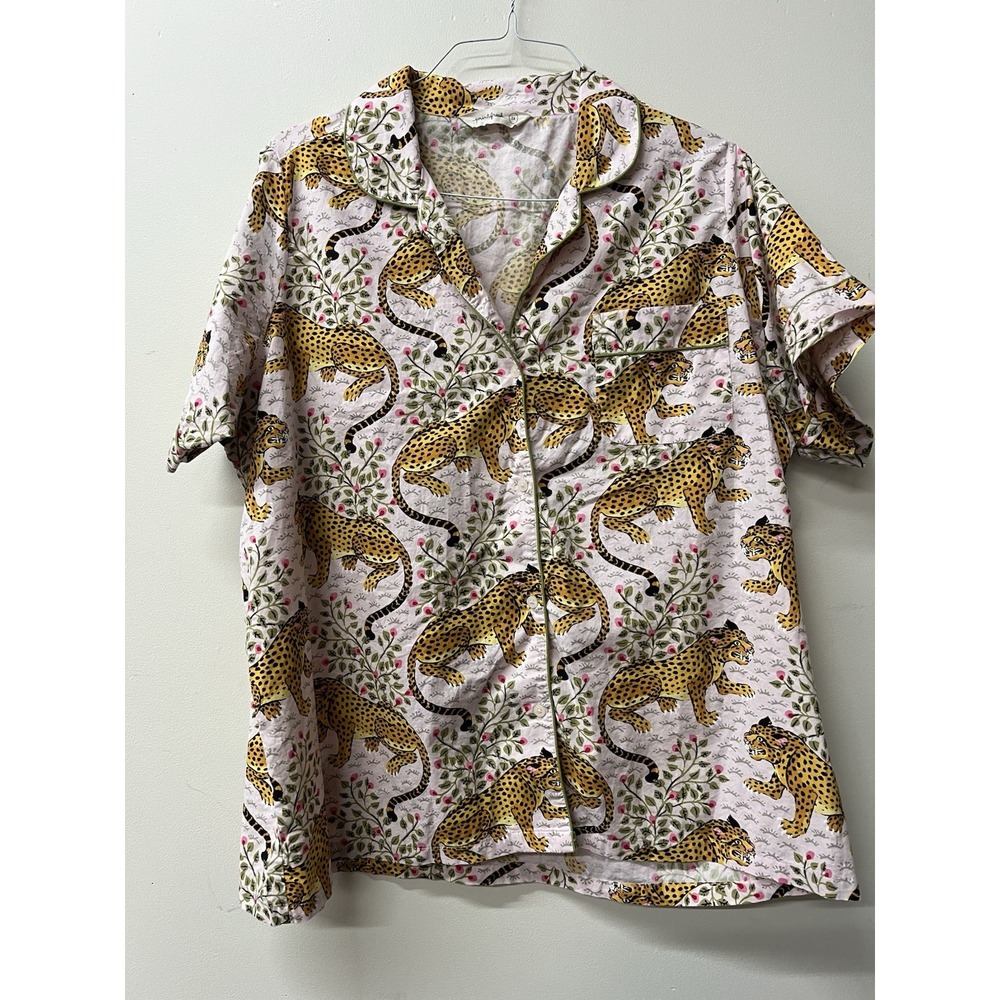 Printfresh Print Fresh Bagheera Short Sleeve Pajama Top Xxl 2x